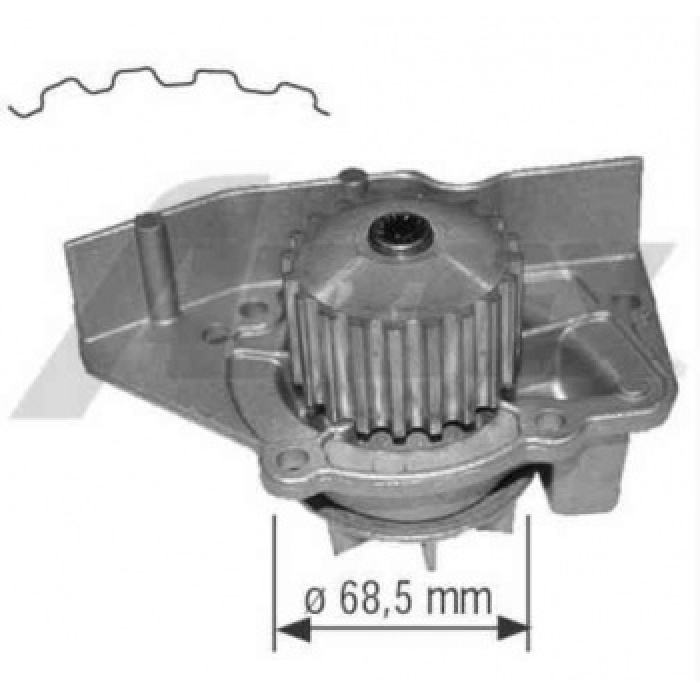 DEVIRDAIM SU POMPASI P306 P306 GTI P406 XANTIA XSARA XU10J4R XU10J4RS 2.0 16V - AIRTEX 1563