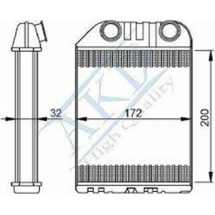 KALORIFER RADYATORU 99 - VECTRA B - AKD 1618164