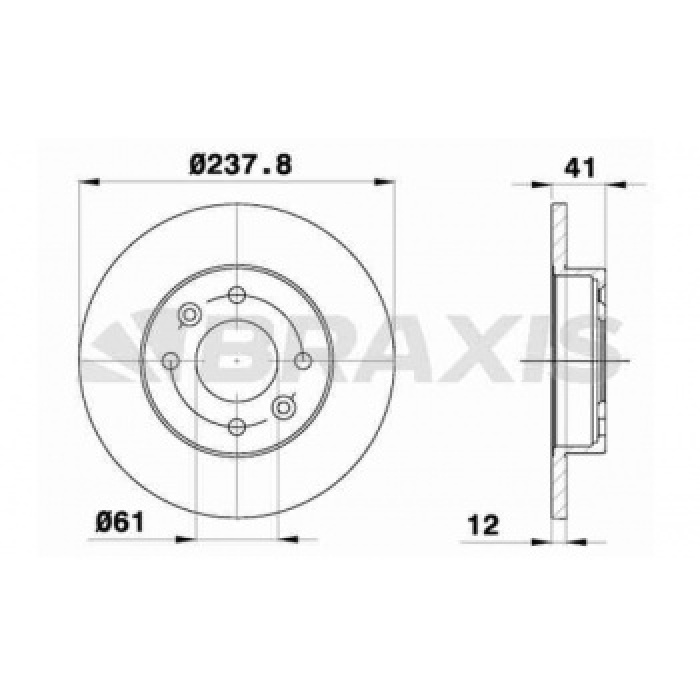 ON FREN DISK AYNASI R9 R11 R19 R21 CLIO I II SYMBOL EXPRES MEGANE I LOGAN SANDERO 1.2 - 1.4 - 1.6 - 1.9 - BRAXIS AE0014
