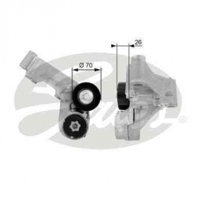 ALTERNATOR GERGI RULMANI KUTUKLU FOCUS 1.8TDCI 1.8DI - TDDI 98 04 TOURNEO CONNECT1.8DI - 1.8TDCI 02 - GATES T38444