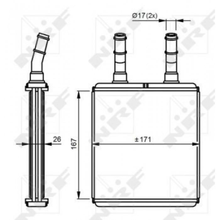 KALORIFER RADYATORU HYUNDAI ACCENT 1994-2005  YETKILI SERVIS MALZEMESI  - MANDO HC9722122001