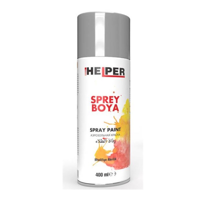 HELPER SPREY BOYA  RAL-9006 MetalIk GRI   400 ML - MXS HLP191007