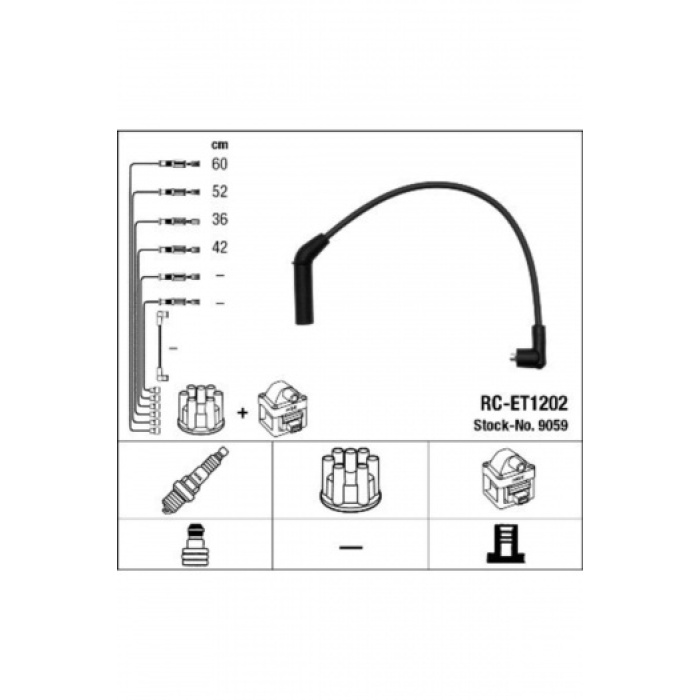 BUJI KABLOSU RC ET1202 - 01 - NGK 9059