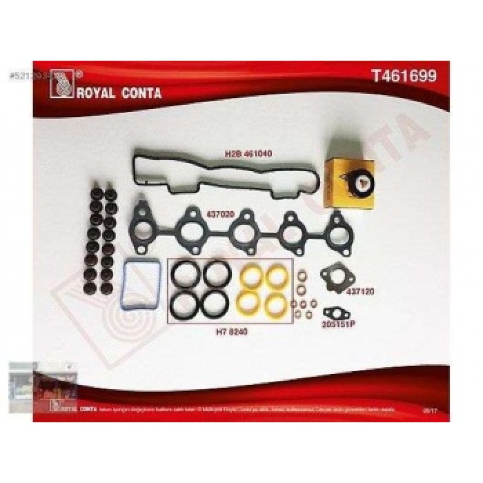 UST TAKIM CONTA S.K.C HARIC SKT KECELI SUBAP LASTIKLI P307 P308 P407 PARTNER TEPEE PARTNER II P3008 P207 C4 BERLINGO II BERLINGO III C5 C4 B7 DS4 EXPERT III JUMPY III DV6 1.6 HDI 75.00MM - C3 DV4TED4 1.4HDI 16V FORD FOCUS 1.6TDCI - ROYAL T461699