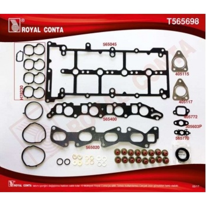 UST TAKIM CONTASI CORTECO KECELI REINZ SUBAP LASTIKLI BRAVO DOBLO LINEA 1.6 MULTIJET DIZEL - ROYAL T565698