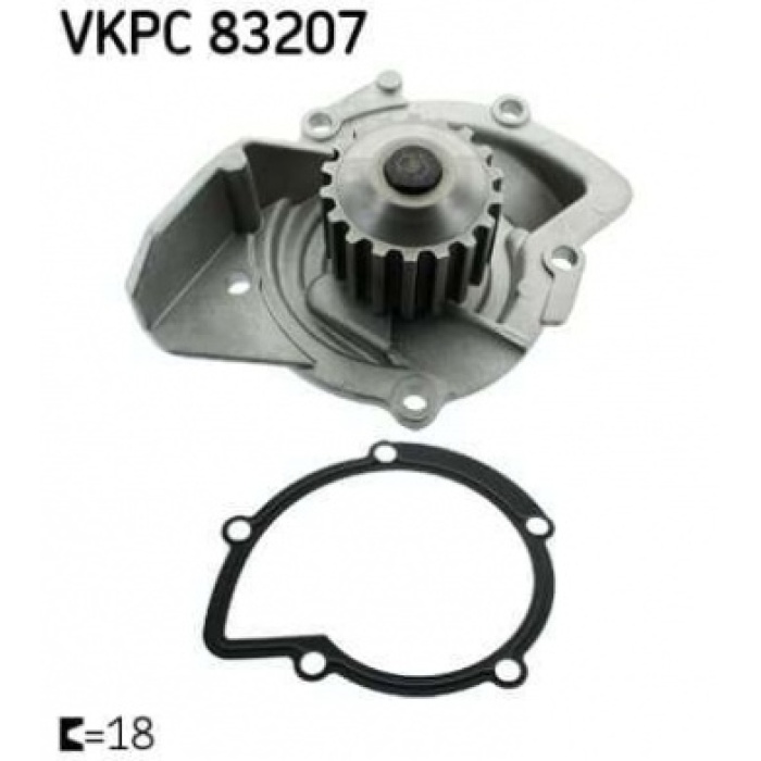 DEVIRDAIM SU POMPASI  RCZ 308 508 3008 807 407 5008 SCUDO EXPERT JUMPY III C8 DS5 C4 PICASSO C5 III MONDEO 07- 2.0TDCI EURO 5 - SKF VKPC83207