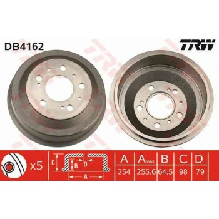 ARKA KAMPANA BOXER JUMPER DUCATO 18Q 16 JANT CAP255MM 94-06 - TRW DB4162