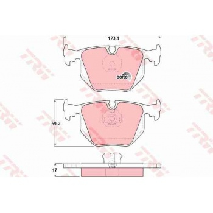 FREN BALATASI ARKA BMW E53 E83 E46 - TRW GDB1119