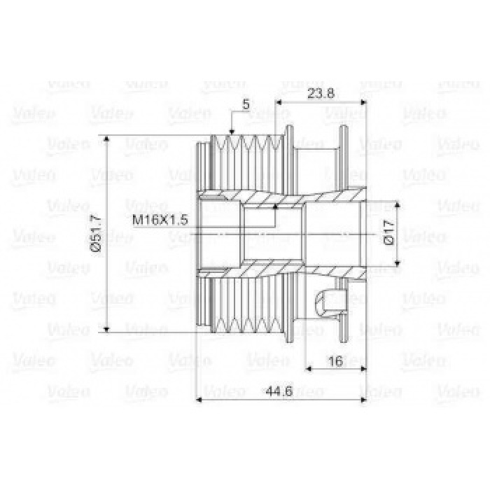 RULMANLI KASNAK MERCEDES CLASSE A W168 - VALEO 588083