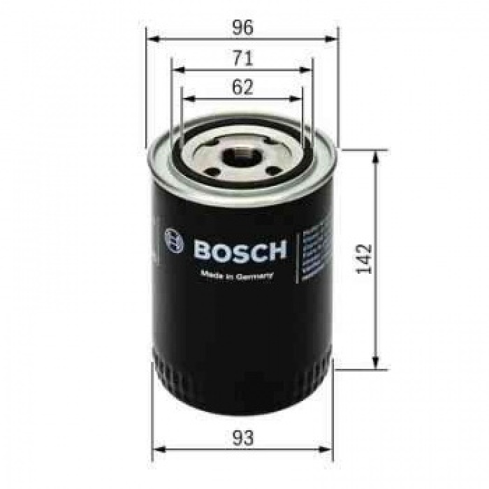 YAG FILTRESI BOXER II JUMPER II DUCATO II 2.8TD - - 2.8HDI - 2.8JTD 03 06 - BOSCH F026407053