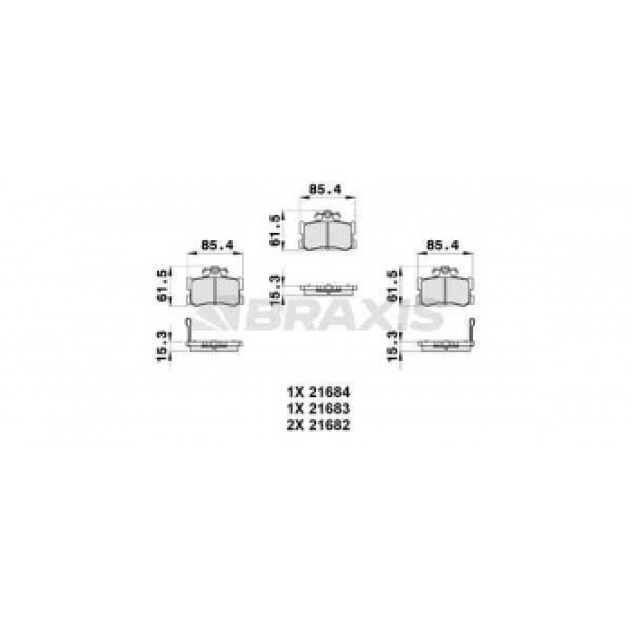 ARKA FREN BALATASI MG ROVER - BRAXIS AB0309