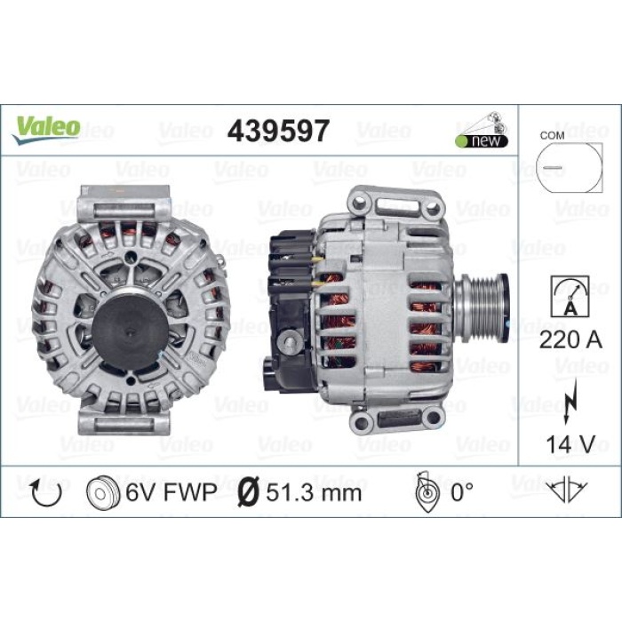 ALTERNATOR SPRINTER 06-- - VALEO 439597