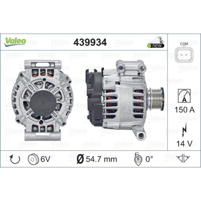 ALTERNATOR  308 II-3008-508 II-5008-C4 PICASSO II 1.6THP - VALEO 439934