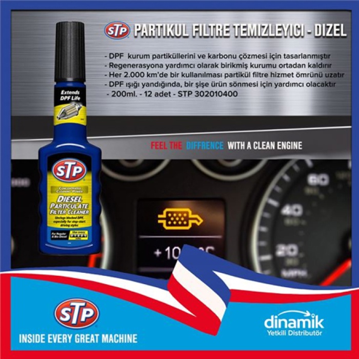 STP® DIESEL PARTICULATE FILTER CLEANER. DPF TEMIZLIK KATKISI 200ML. - STP 302010400