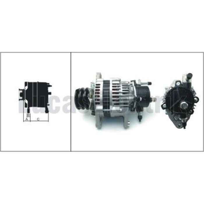 ALTERNATOR 24V 50A ISUZU 4HF1 4HG1 NPR66 NQR NPR71 - LUCAS LEA0652