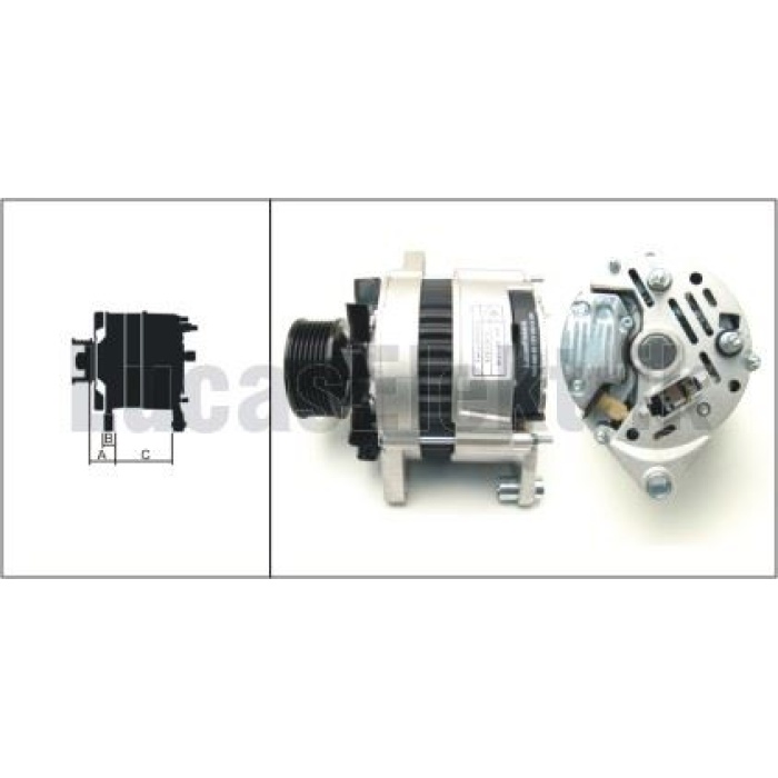 ALTERNATOR 12V - 80A TUMOSAN MAXIMA 9100 SERISI - LUCAS 619 204 92