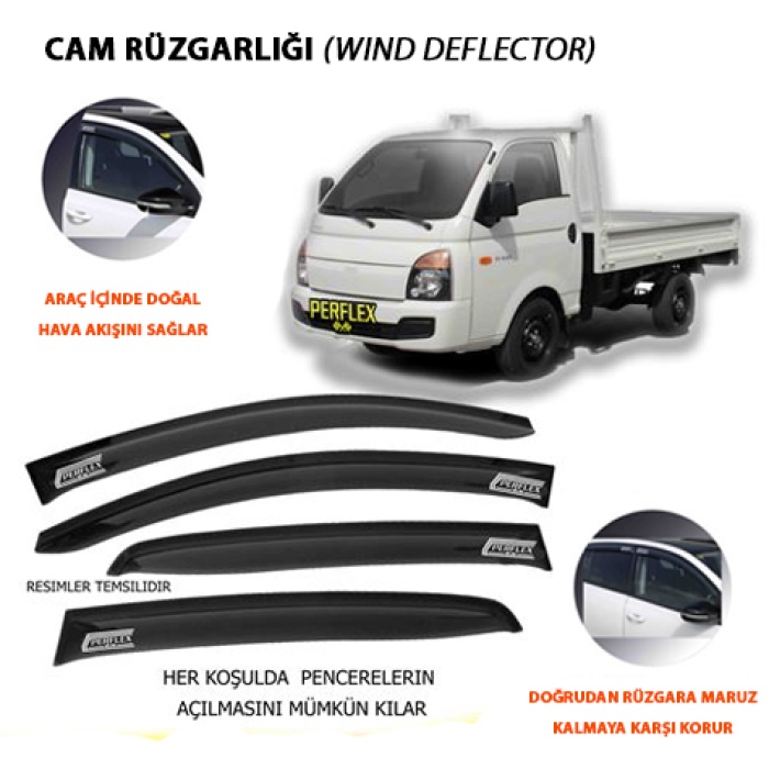 CAM RUZGARLIGI MUGEN TIP 2 PARCA H100 KAMYONET DYNAMIC 2004-- - PERFLEX PD2-HY25