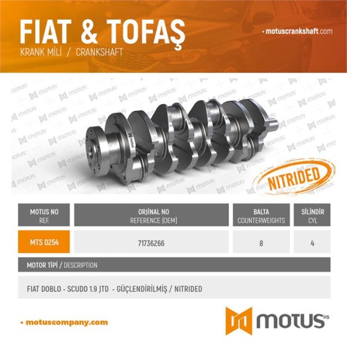 KRANK DOBLO 1.9JTD - MOTUS 254