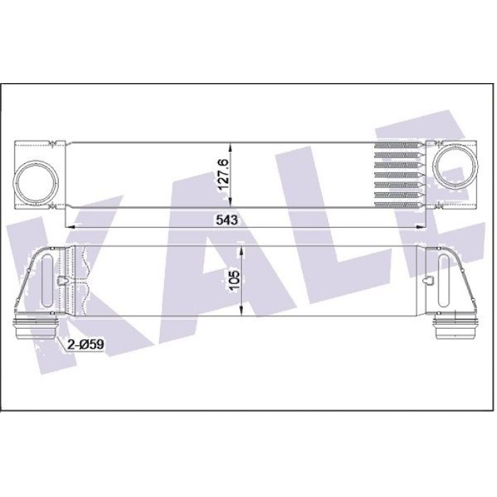 TURBO RADYATORU 306D1 R.R 3 VOGUE L322 02-12 BMW M57 E65 E66 02-08 - KALE 352440