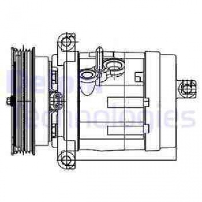 KLIMA KOMPRESORU CHEVROLET CAPTIVA 3.2 2006- OPEL ANTARA 3.2 2007- - DELPHI TSP0155984