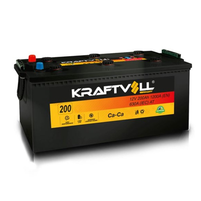 AKU 12V 200 AH C 518×279×240 - KRAFTVOLL 18020007