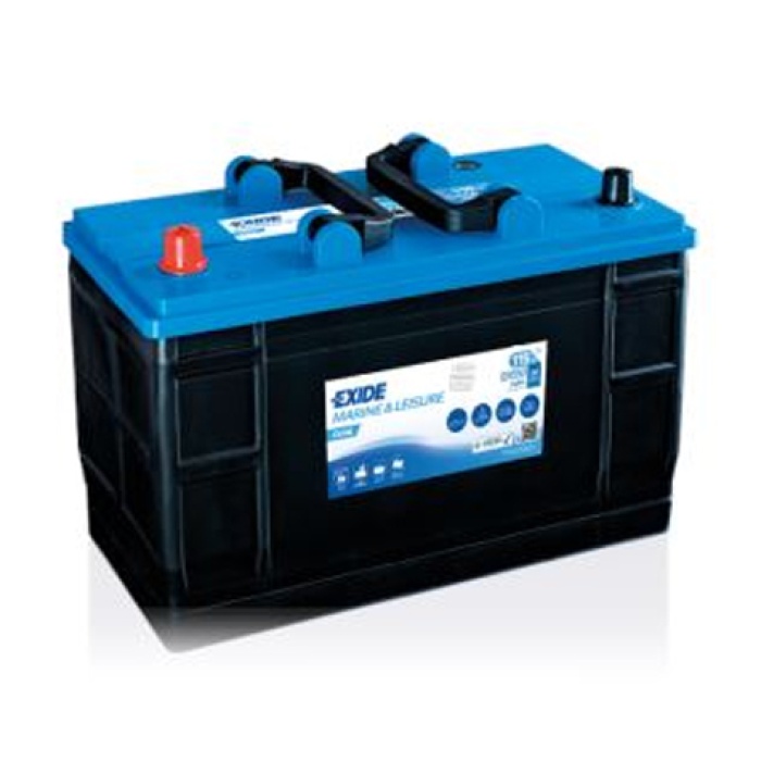 AKU 12V 115 AH 760A DUAL  Flat-Press  BLUE LIGHT D02 349 X 175 X 235 MARINE SULU - EXIDE ER550