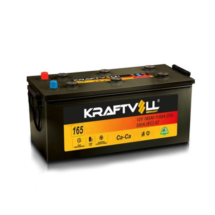 AKU 12V 165 AH B 513×222×223 - KRAFTVOLL 18020005