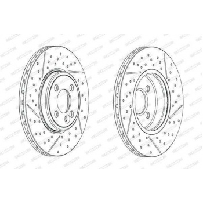 FREN DISKI ON MINI R55 R56 R58 R59 - FERODO DDF2126C