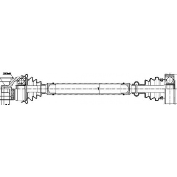 ON AKS KOMPLE SAG ABS LI 45 DIS A4 PASSAT 1.8 - 1.8T 96-01 - GSP 203001