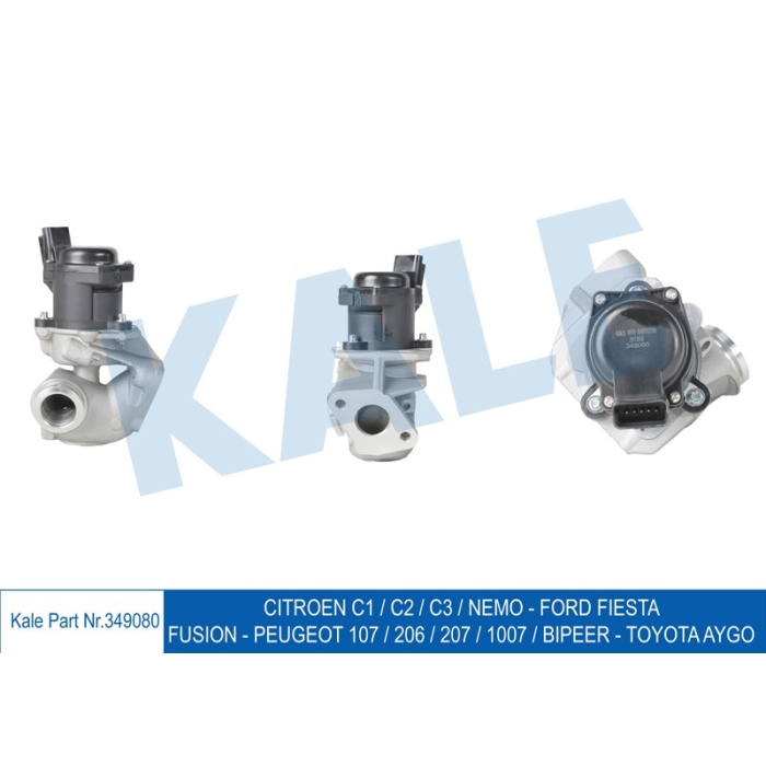 EGR VALFI PEUGEOT 206-P207-BIPPER-C1-C2-C3 1.4 HDI 8V DV4 EURO4 - KL349080