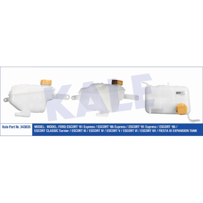 GENLEŞME TANKI RADYATÖR EK DEPO KAPAKLI FORD ESCORT FIESTA III - KL343835