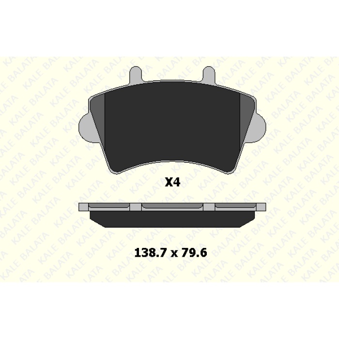 FREN BALATA ÖN OPEL MOVANO 1.9-2.2-2.5 -2.8 DTI - RENAULT MASTER 2.5 D. 2.8 DTI - NISSAN INTERSTAR - KL23613-178-04-ANS-KD20