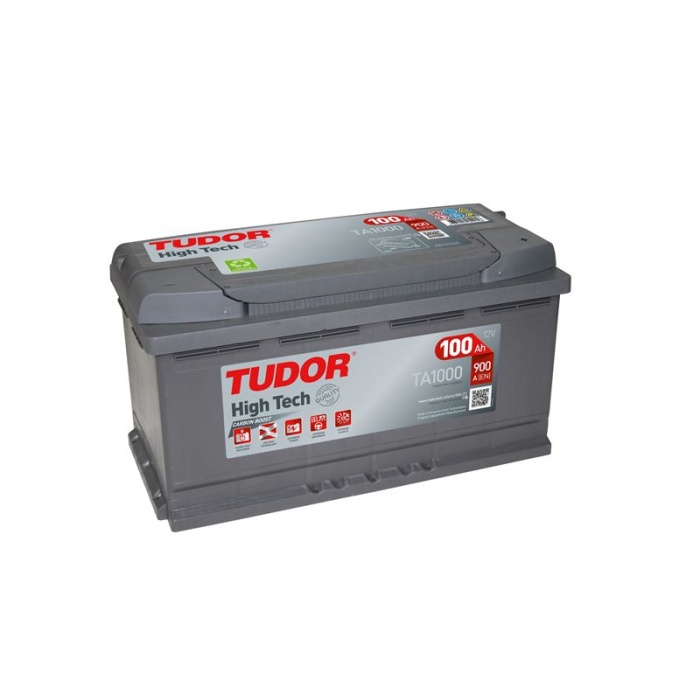 AKU 12V 100 AH 900A L05 353×175×190 HIGH TECH CARBON BOOST 2.0 HIZLI ŞARJ - TUDOR TA1000