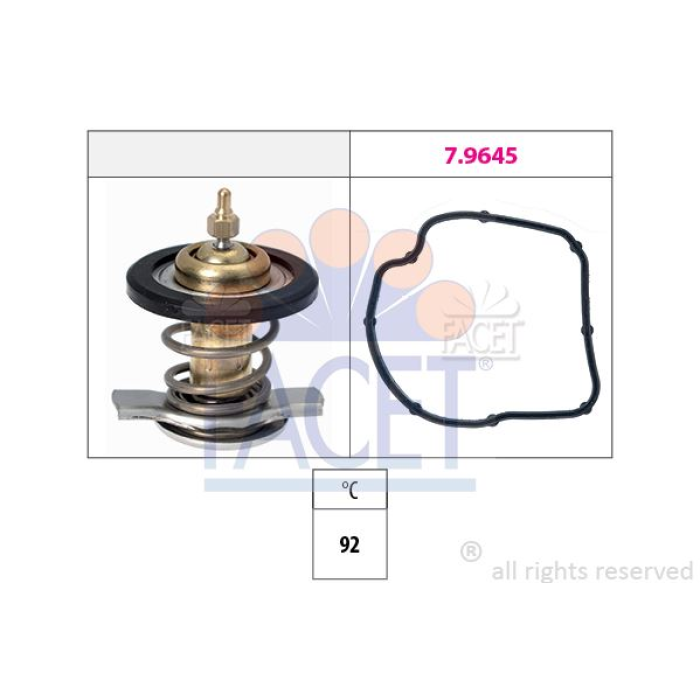 TERMOSTAT 92 °C OM611. OM646 W204 07-09 W211 02-08 W220 02-05 - FACET 7.8590