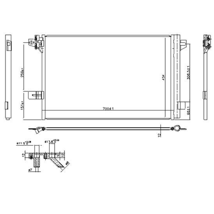 KLIMA RADYATORU TRANSPORTER T7 16- - KALE 356115