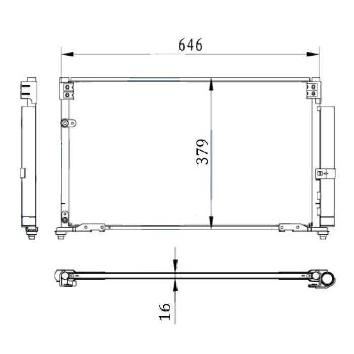 KLIMA RADYATORU KONDANSER HONDA CIVIC 15-- - ORIS CHN111016