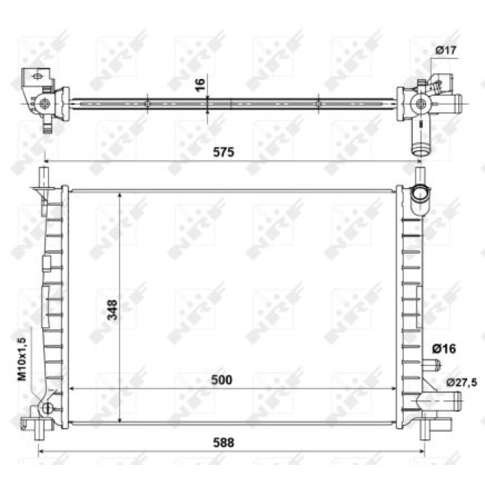 MOTOR SU RADYATORU +AC FIESTA IV 96-02 MAZDA 121 III 1.0 - 1.3 HCS 1.4 CVH KLIMALI - NRF 50130A