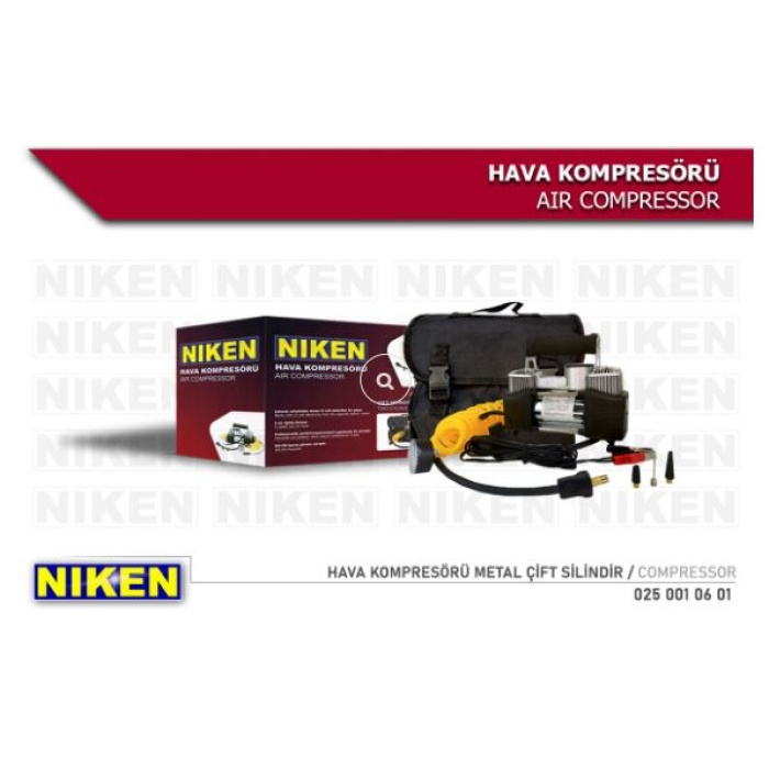 HAVA KOMPRESORU METAL CIFT SILINDIR 12V - NIKEN 025 001 06 01