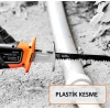 Gardenpro Lityum Akülü Pistonlu Tilki Kuyruğu Testere Ahşap / Metal / Plastik Kesme 21 V