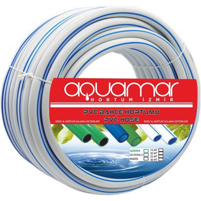 Aquamar Marin Örgülü Sulama Hortumu 20 Metre 1/2