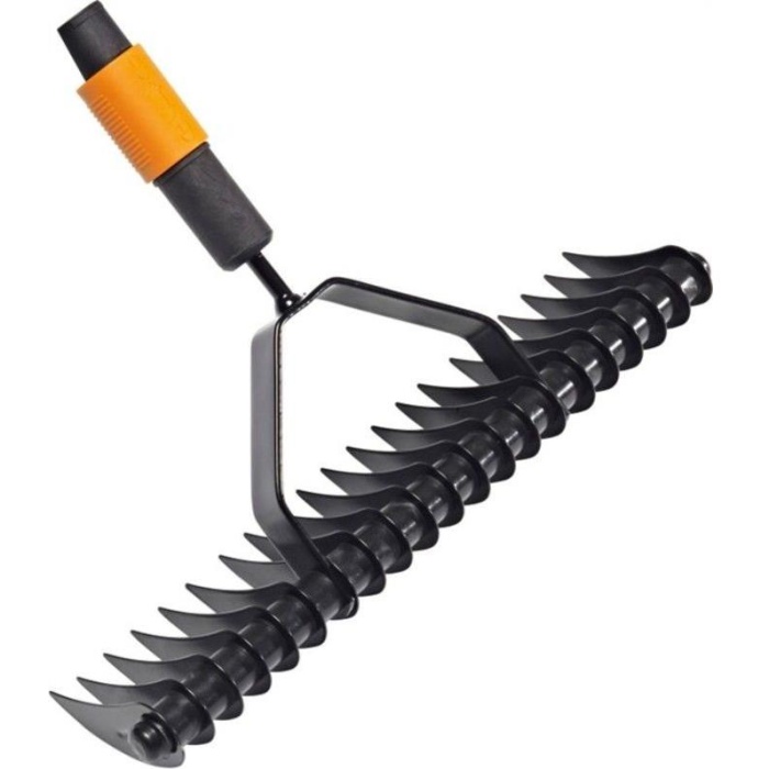 Fiskars 135513 QuikFit Çim ve Toprak Havalandırma Tırmığı-1000655
