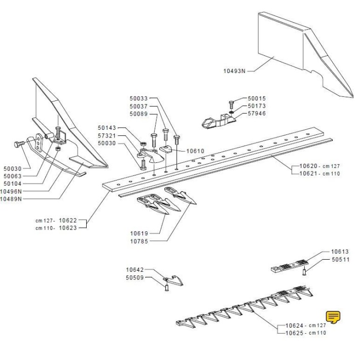 Grillo Gf2 Bıçak Üst Tek 10642