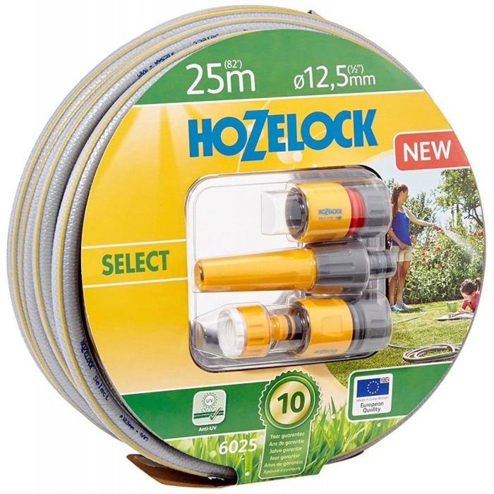 Hozelock 6025P9000 Hortum Select 1/2 25 m Başlangıç Setli Hortum