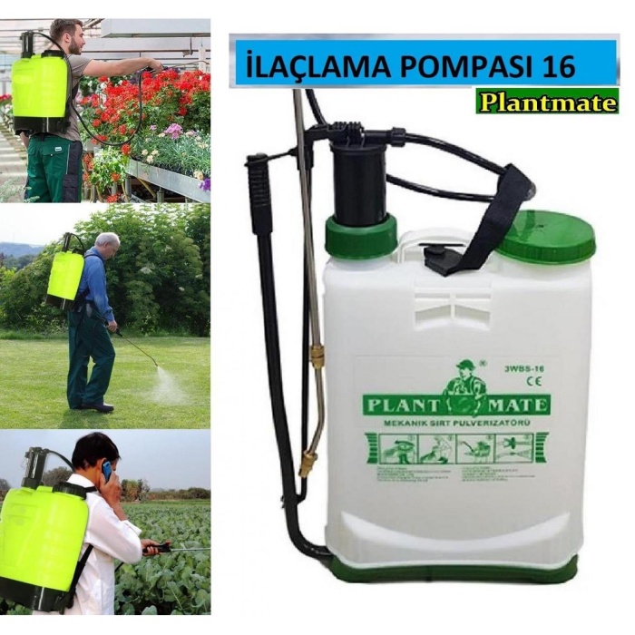 Plant Mate Kollu İlaçlama Pompası Beyaz 16 Lt