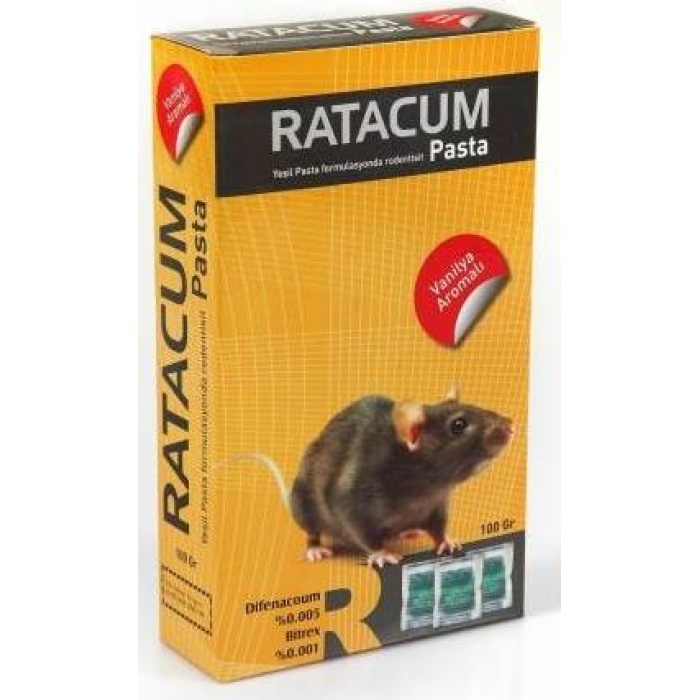 Ratacum Kemirgen Sıçan Fare Zehri 100 Gr