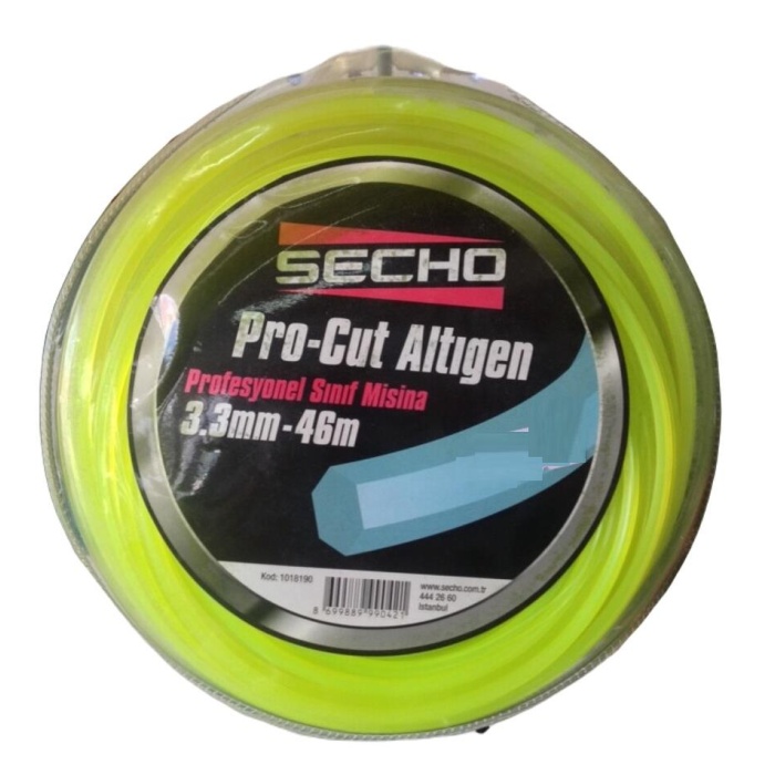 Secho Pro-Cut Altıgen Tırpan Misinası 3.3 mm 46 mt