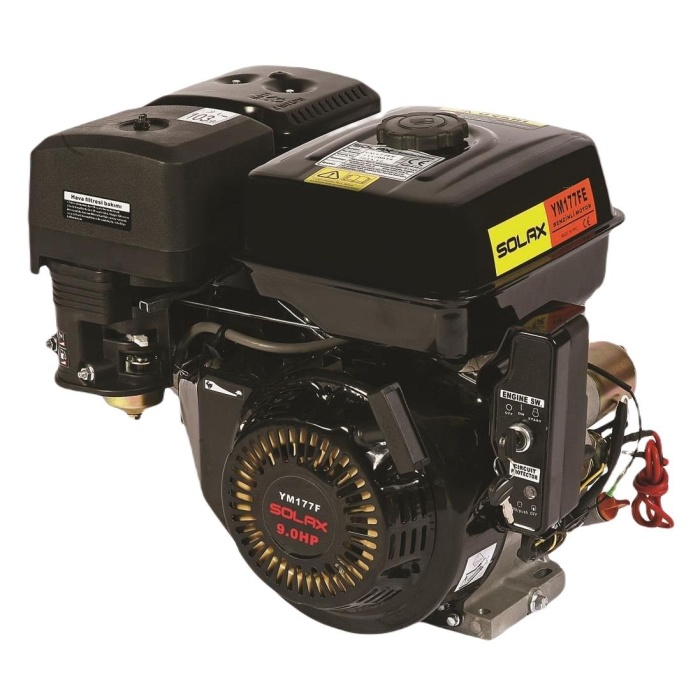 Solax YM177FE Marşlı Benzinli Motor Kamalı Krank 25 mm 9 Hp