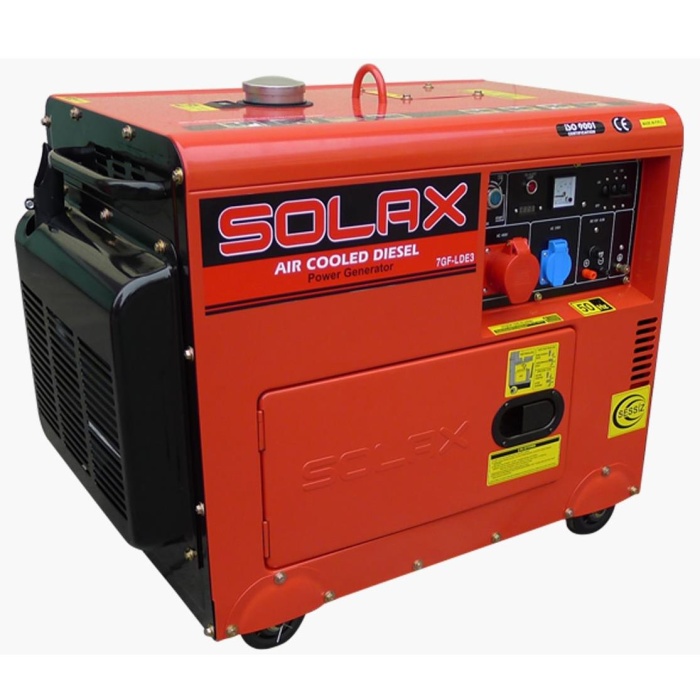 Solax 7GF-LDE3 Marşlı Kabinli Trifaze Dizel Jenerator