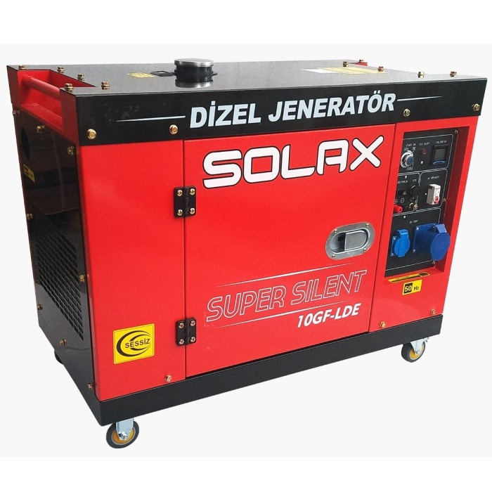 Solax 10GF-LDE Marşlı Kabinli Monofaze Dizel Jenerator