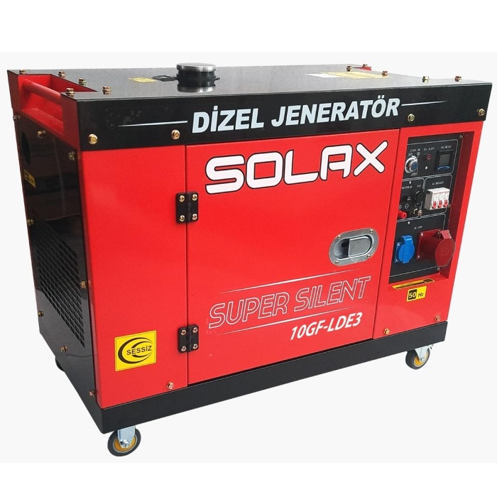 Solax 10GF-LDE-3 Marşlı Kabinli Trifaze Dizel Jenerator